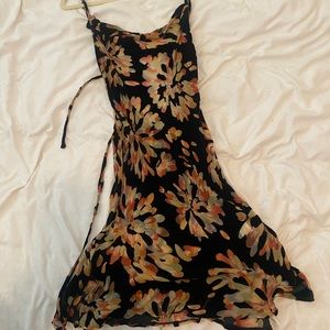 Rat & Boa cowl neck tie back mini dress